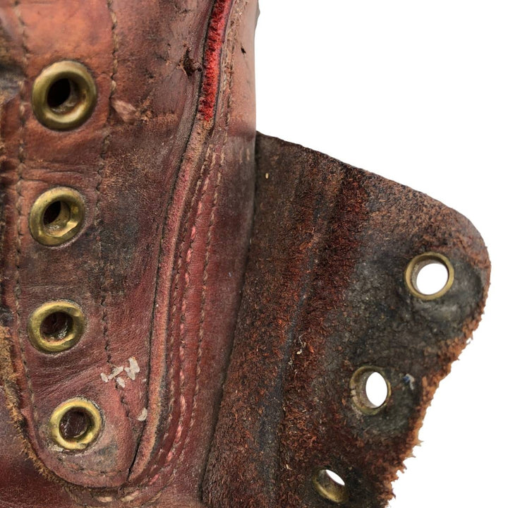 Wesco Quilted Tan Work Boots, Size 8C Men's 26.0cm genuine leather brown type Vintage Second Hand