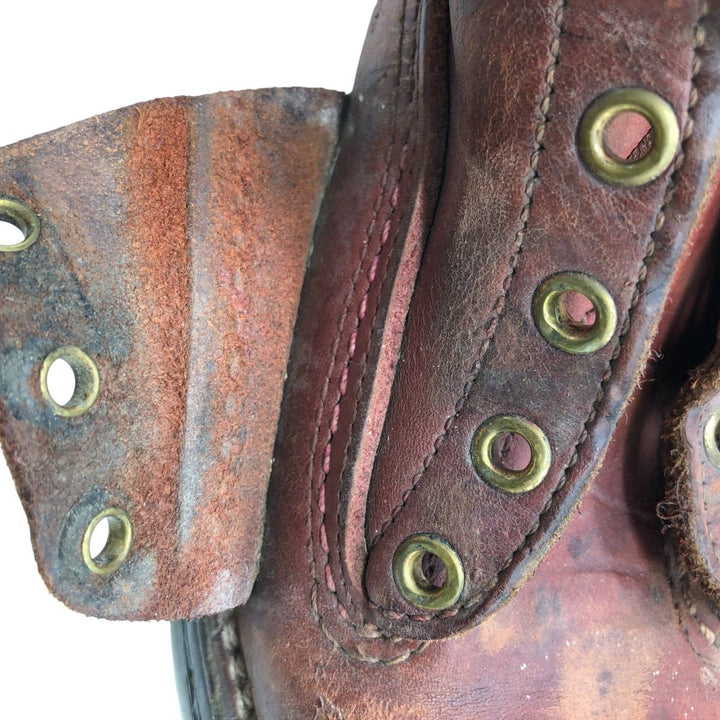 Wesco Quilted Tan Work Boots, Size 8C Men's 26.0cm genuine leather brown type Vintage Second Hand