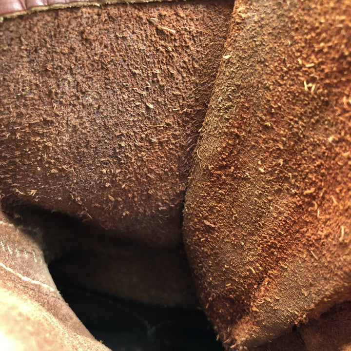 Wesco Quilted Tan Work Boots, Size 8C Men's 26.0cm genuine leather brown type Vintage Second Hand