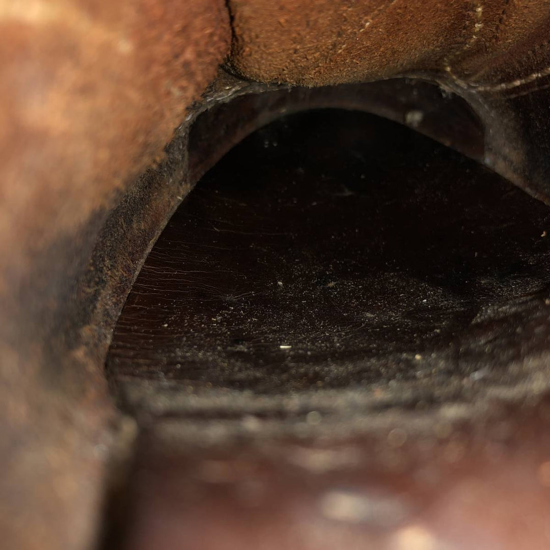 Wesco Quilted Tan Work Boots, Size 8C Men's 26.0cm genuine leather brown type Vintage Second Hand