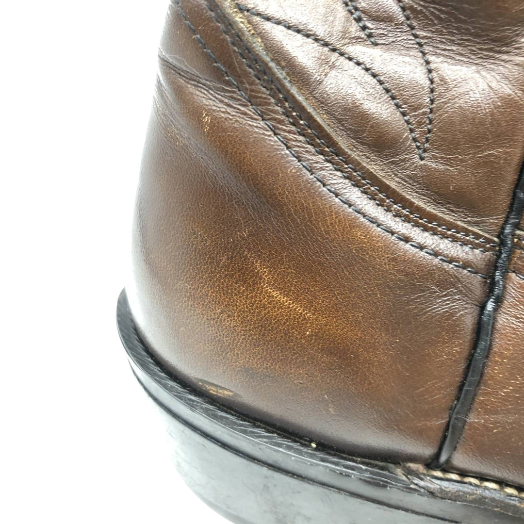 Vintage 1970s Red Wing 9801 Western Pecos Boots with all-over print and feather tag, Made in USA, Size 8 1/2 (Men's, equivalent to 10.4 inches) /svb001026 Men's 26.5cm genuine leather brown type Vintage Second Hand