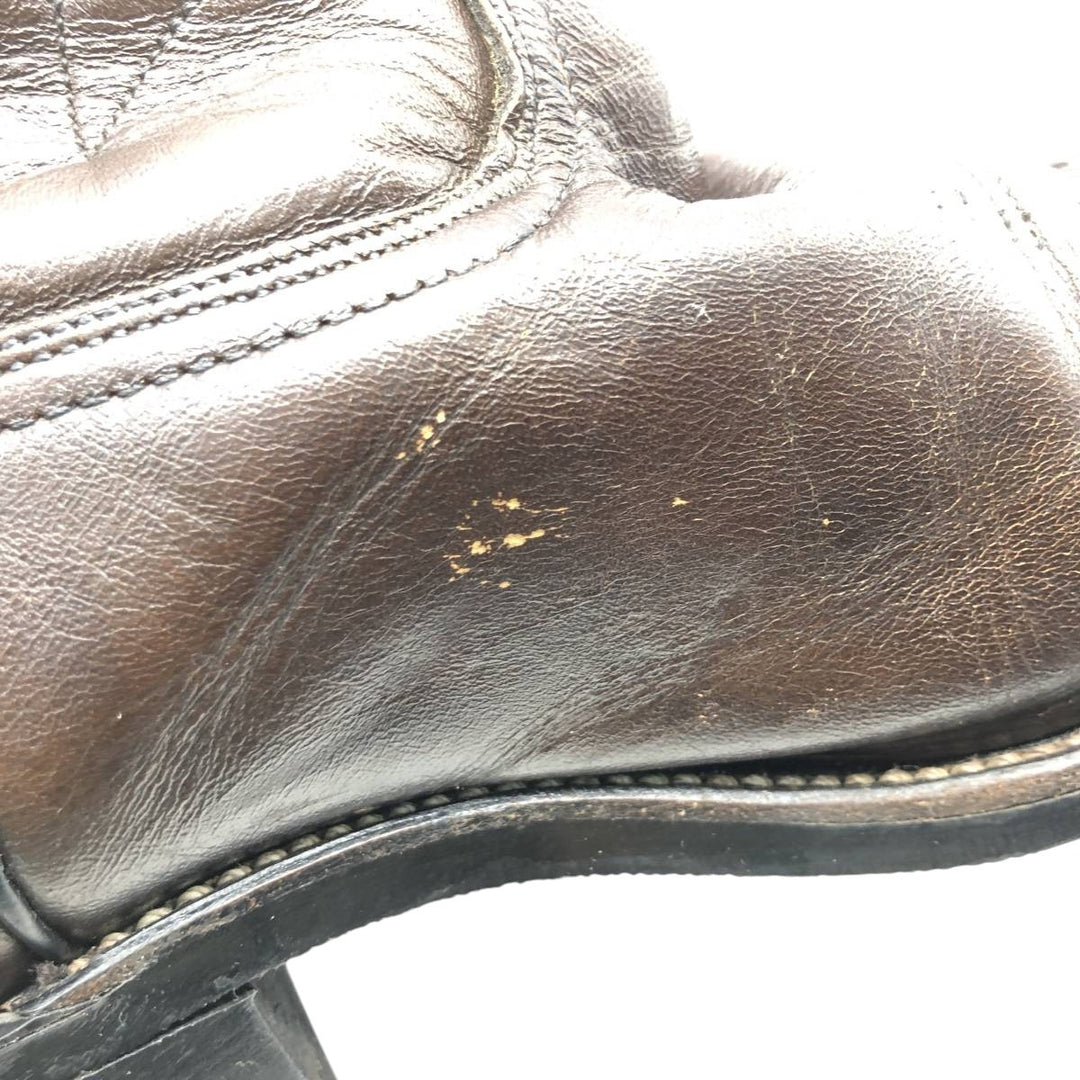 Vintage 1970s Red Wing 9801 Western Pecos Boots with all-over print and feather tag, Made in USA, Size 8 1/2 (Men's, equivalent to 10.4 inches) /svb001026 Men's 26.5cm genuine leather brown type Vintage Second Hand