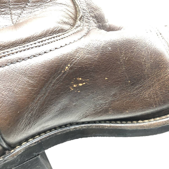 Vintage 1970s Red Wing 9801 Western Pecos Boots with all-over print and feather tag, Made in USA, Size 8 1/2 (Men's, equivalent to 10.4 inches) /svb001026 Men's 26.5cm genuine leather brown type Vintage Second Hand