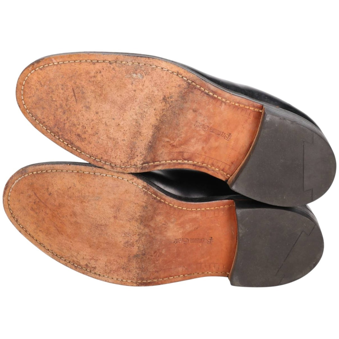 ROYAL TWEED Plain Toe Shoes Made in England 9 1/2 Men's 28.0cm unclear black type Vintage Second Hand