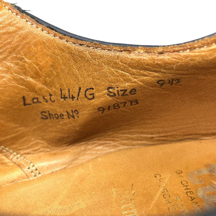 ROYAL TWEED Plain Toe Shoes Made in England 9 1/2 Men's 28.0cm unclear black type Vintage Second Hand
