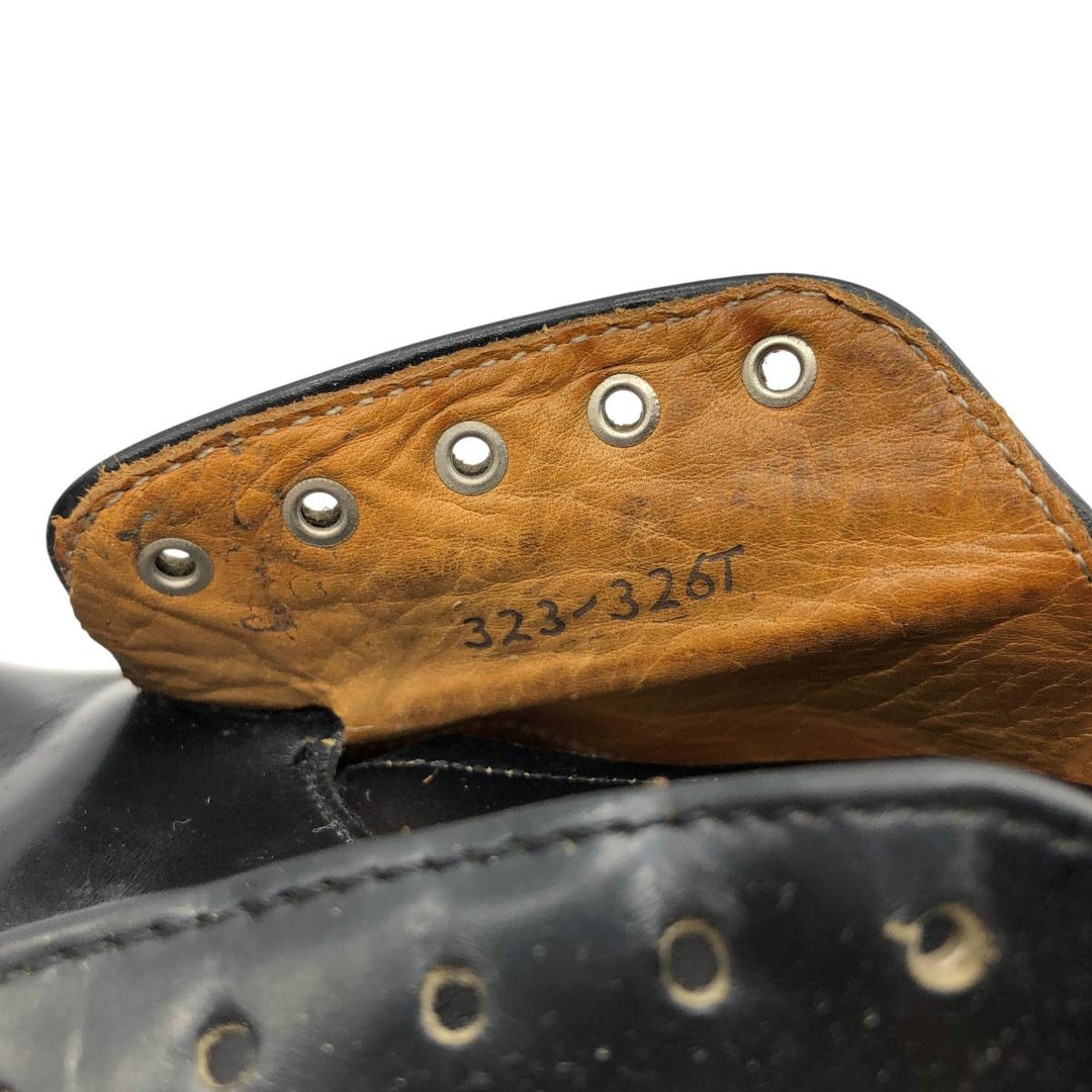 ROYAL TWEED Plain Toe Shoes Made in England 9 1/2 Men's 28.0cm unclear black type Vintage Second Hand