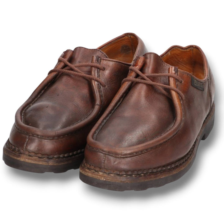 1990s Paraboot MICHAEL (large tag) U-tip shoes, made in France, size 42 (men's equivalent to 10.2 inches), vintage /svb001069 Men's 26.0cm genuine leather brown type Vintage Second Hand