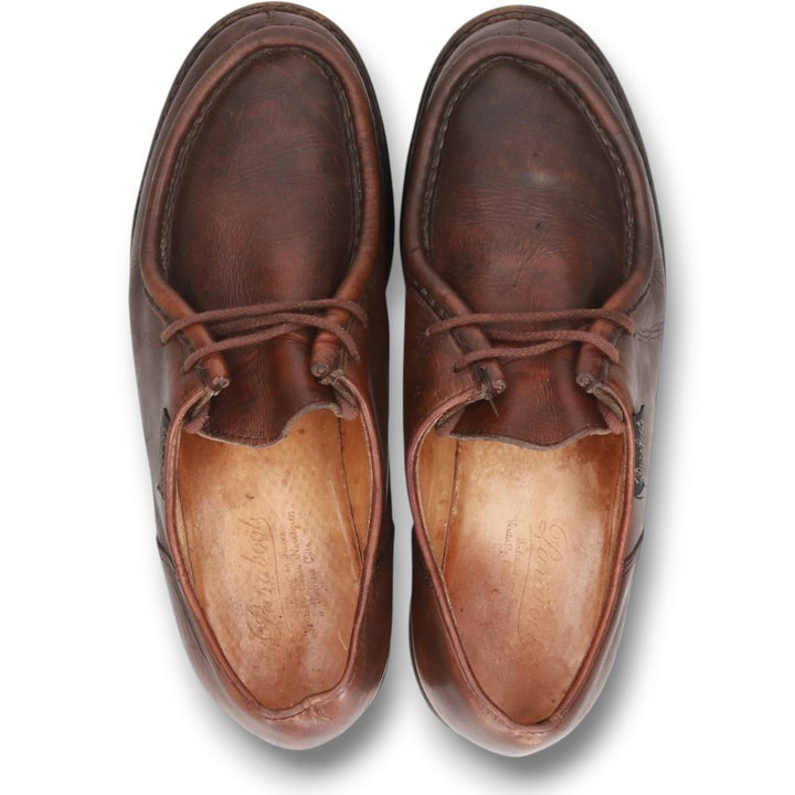 1990s Paraboot MICHAEL (large tag) U-tip shoes, made in France, size 42 (men's equivalent to 10.2 inches), vintage /svb001069 Men's 26.0cm genuine leather brown type Vintage Second Hand