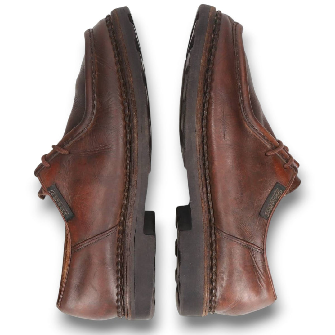 1990s Paraboot MICHAEL (large tag) U-tip shoes, made in France, size 42 (men's equivalent to 10.2 inches), vintage /svb001069 Men's 26.0cm genuine leather brown type Vintage Second Hand