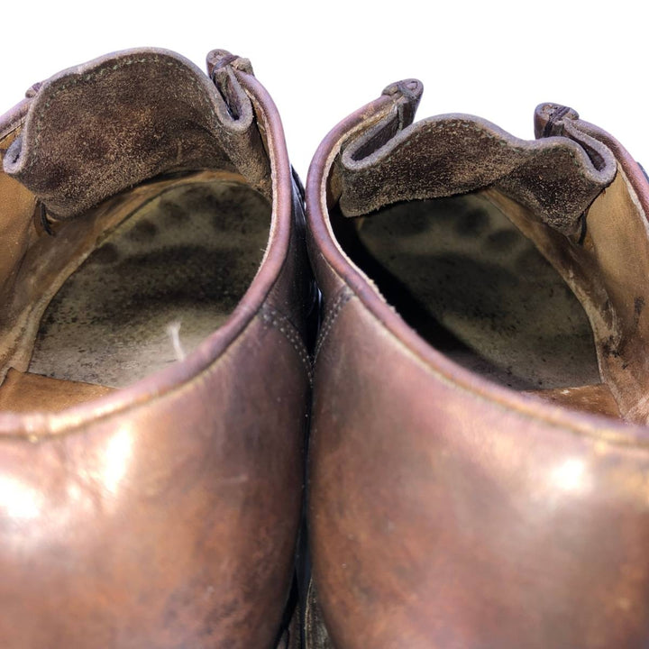 1990s Paraboot MICHAEL (large tag) U-tip shoes, made in France, size 42 (men's equivalent to 10.2 inches), vintage /svb001069 Men's 26.0cm genuine leather brown type Vintage Second Hand