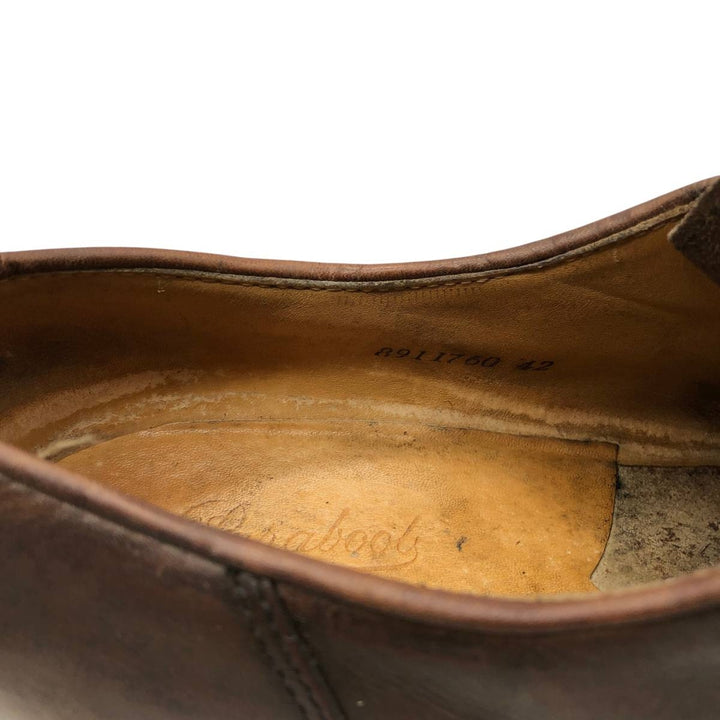 1990s Paraboot MICHAEL (large tag) U-tip shoes, made in France, size 42 (men's equivalent to 10.2 inches), vintage /svb001069 Men's 26.0cm genuine leather brown type Vintage Second Hand