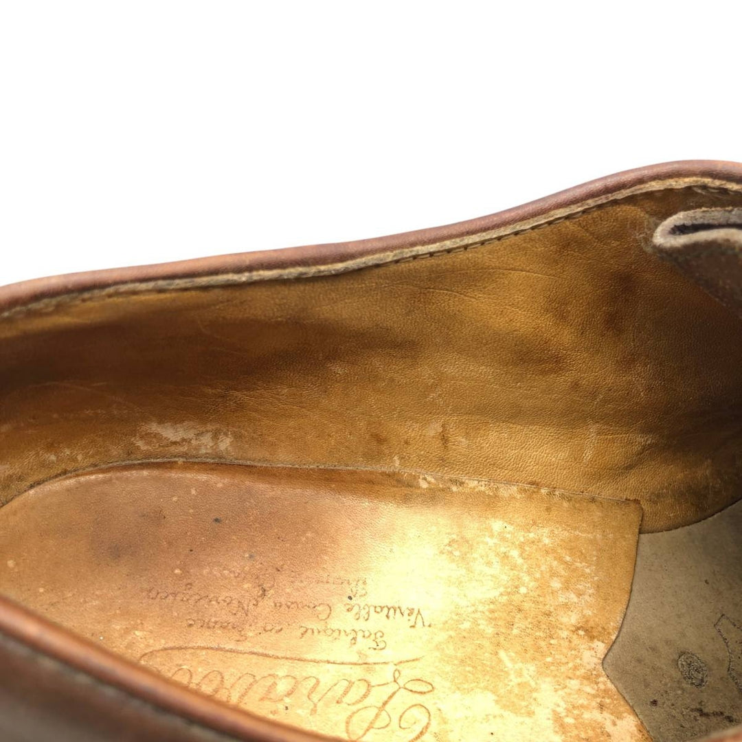 1990s Paraboot MICHAEL (large tag) U-tip shoes, made in France, size 42 (men's equivalent to 10.2 inches), vintage /svb001069 Men's 26.0cm genuine leather brown type Vintage Second Hand