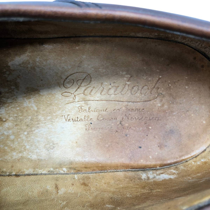 1990s Paraboot MICHAEL (large tag) U-tip shoes, made in France, size 42 (men's equivalent to 10.2 inches), vintage /svb001069 Men's 26.0cm genuine leather brown type Vintage Second Hand