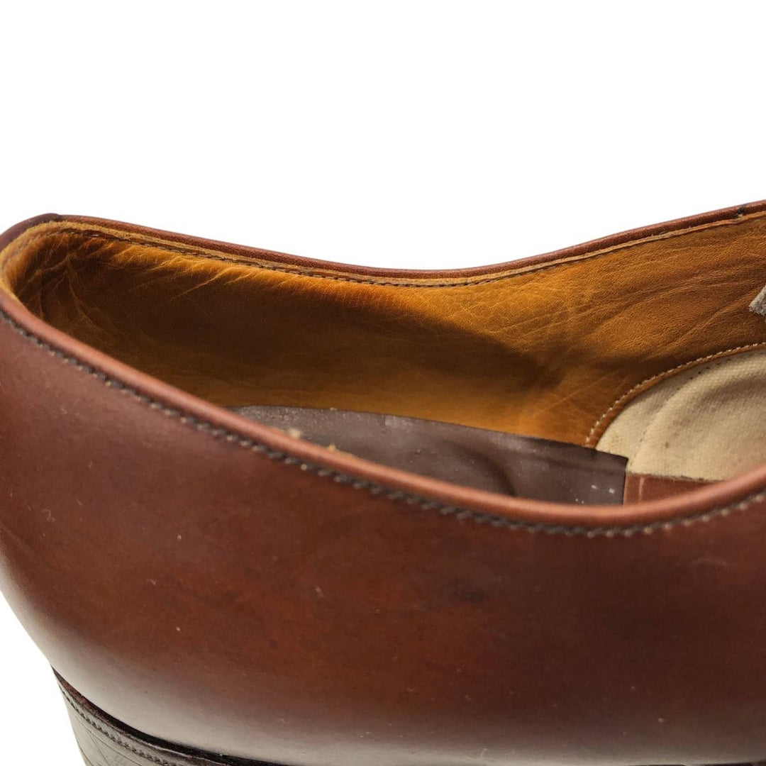 1980s Church's Custom Grade (Old Church's) 3-City Straight-Tip Shoes, Made in England, Size 95B Men's 28.0cm genuine leather brown type Vintage Second Hand