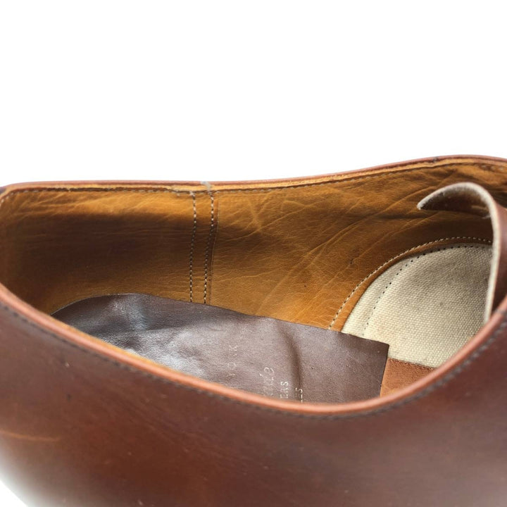 1980s Church's Custom Grade (Old Church's) 3-City Straight-Tip Shoes, Made in England, Size 95B Men's 28.0cm genuine leather brown type Vintage Second Hand