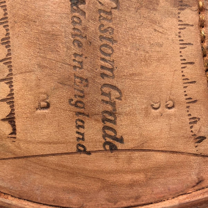 1980s Church's Custom Grade (Old Church's) 3-City Straight-Tip Shoes, Made in England, Size 95B Men's 28.0cm genuine leather brown type Vintage Second Hand