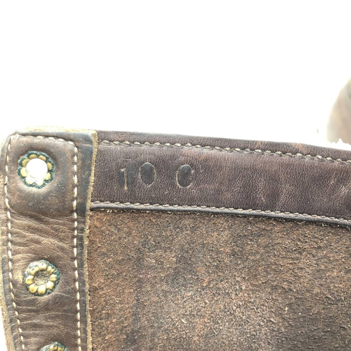 HATHORNBOOT Quilted Tan Logger Boots, Size 10C Men's 28.0cm genuine leather brown type Vintage Second Hand