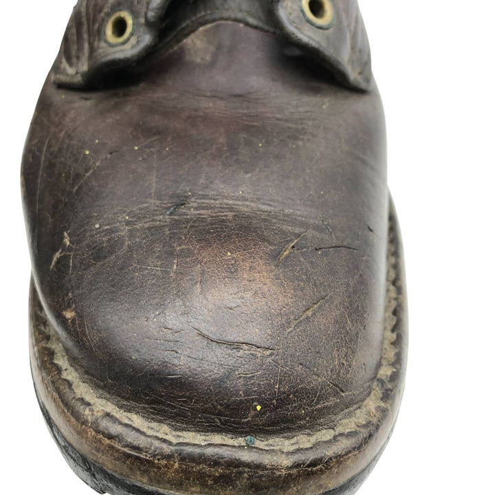 HATHORNBOOT Quilted Tan Logger Boots, Size 10C Men's 28.0cm genuine leather brown type Vintage Second Hand