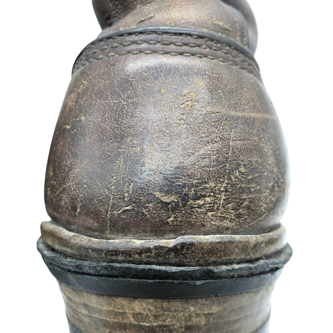 HATHORNBOOT Quilted Tan Logger Boots, Size 10C Men's 28.0cm genuine leather brown type Vintage Second Hand