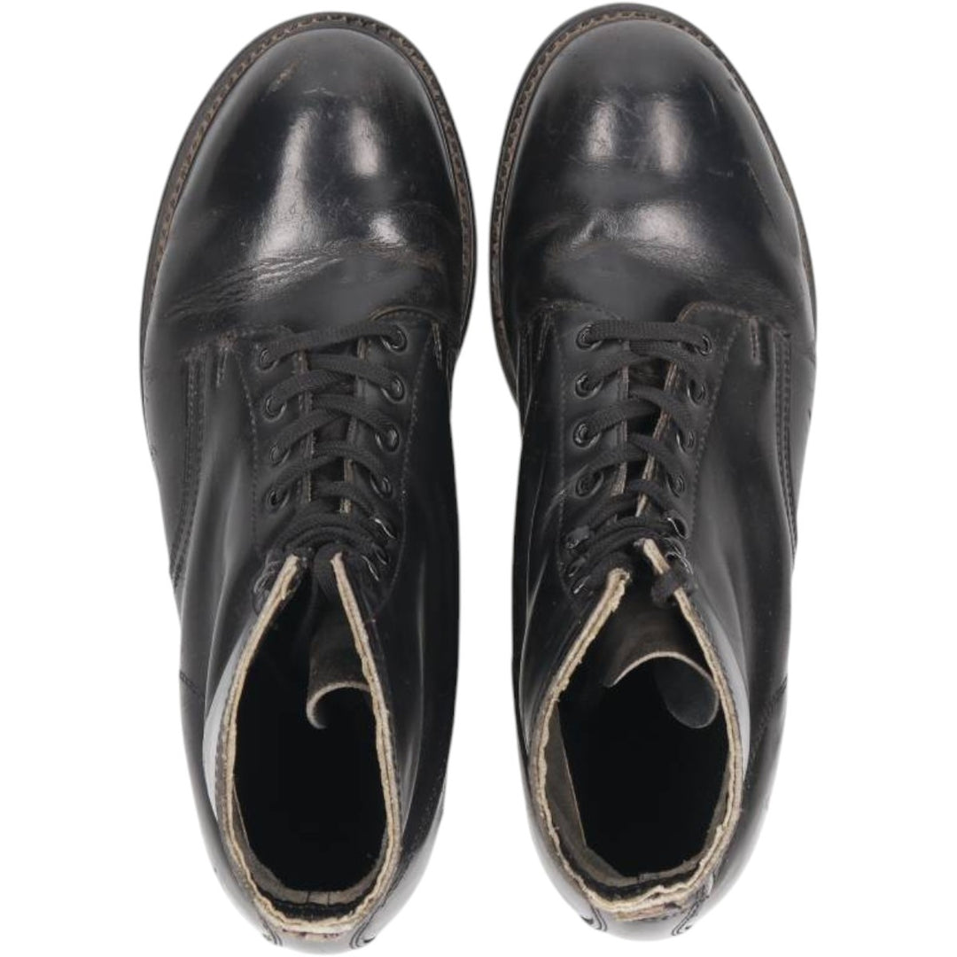 Vintage 1980s Steel Toe Military Boots, Size 9 1/2 D, Men's 10.8" (approx.) /svb001092 Men's 27.5cm unclear black type Vintage Second Hand