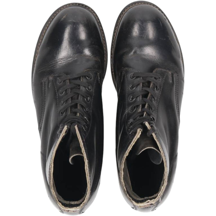 Vintage 1980s Steel Toe Military Boots, Size 9 1/2 D, Men's 10.8" (approx.) /svb001092 Men's 27.5cm unclear black type Vintage Second Hand