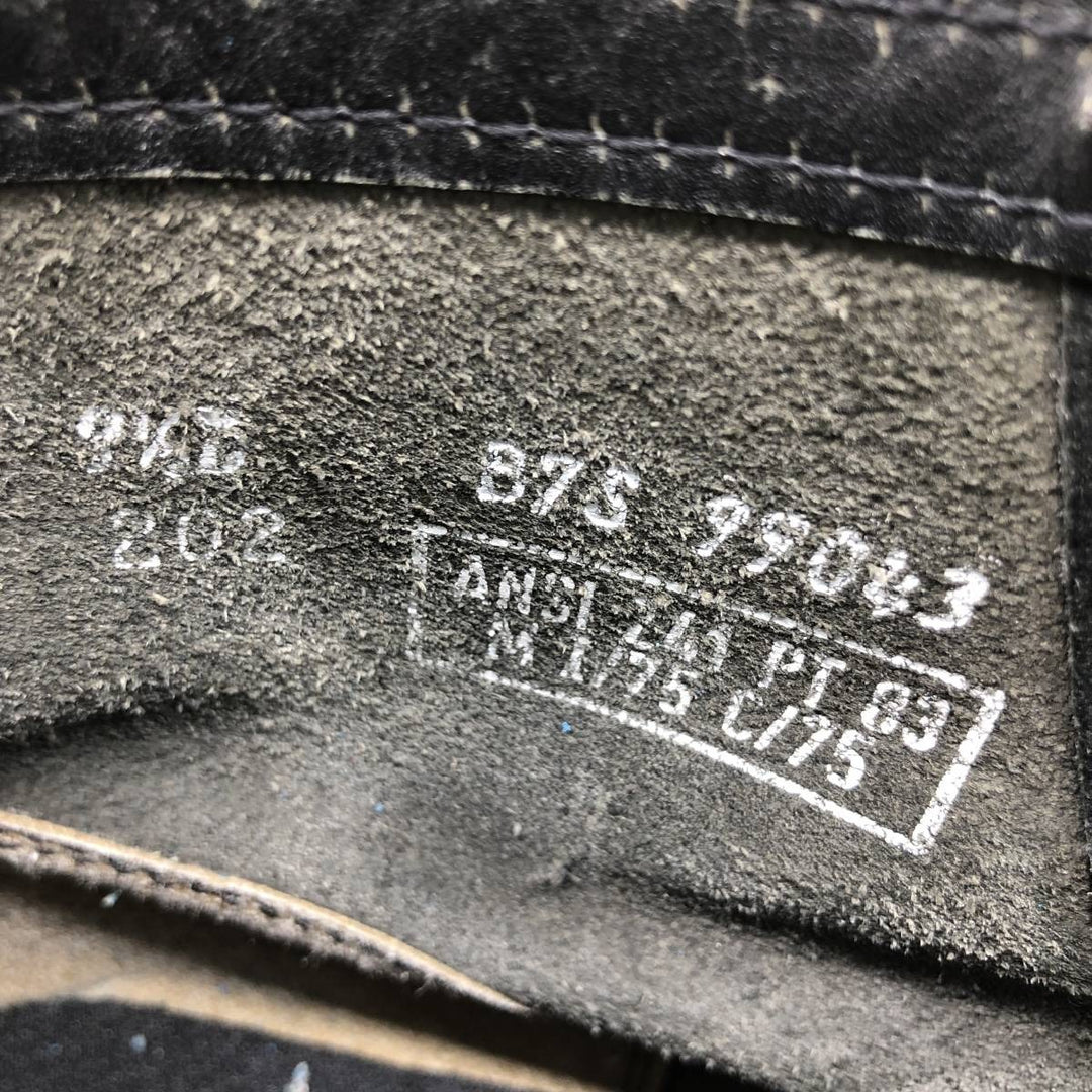 Vintage 1980s Steel Toe Military Boots, Size 9 1/2 D, Men's 10.8" (approx.) /svb001092 Men's 27.5cm unclear black type Vintage Second Hand