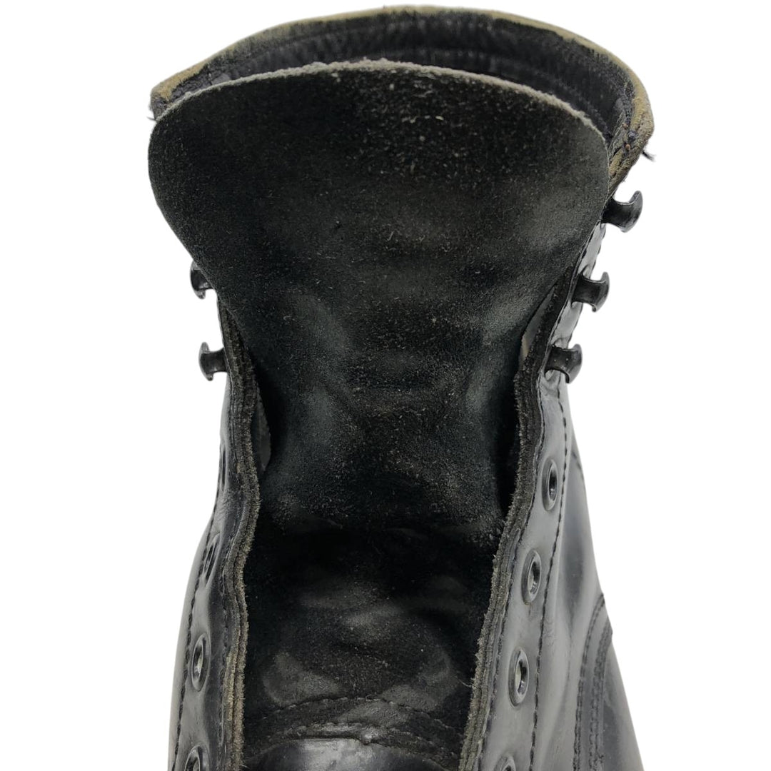 Vintage 1980s Steel Toe Military Boots, Size 9 1/2 D, Men's 10.8" (approx.) /svb001092 Men's 27.5cm unclear black type Vintage Second Hand