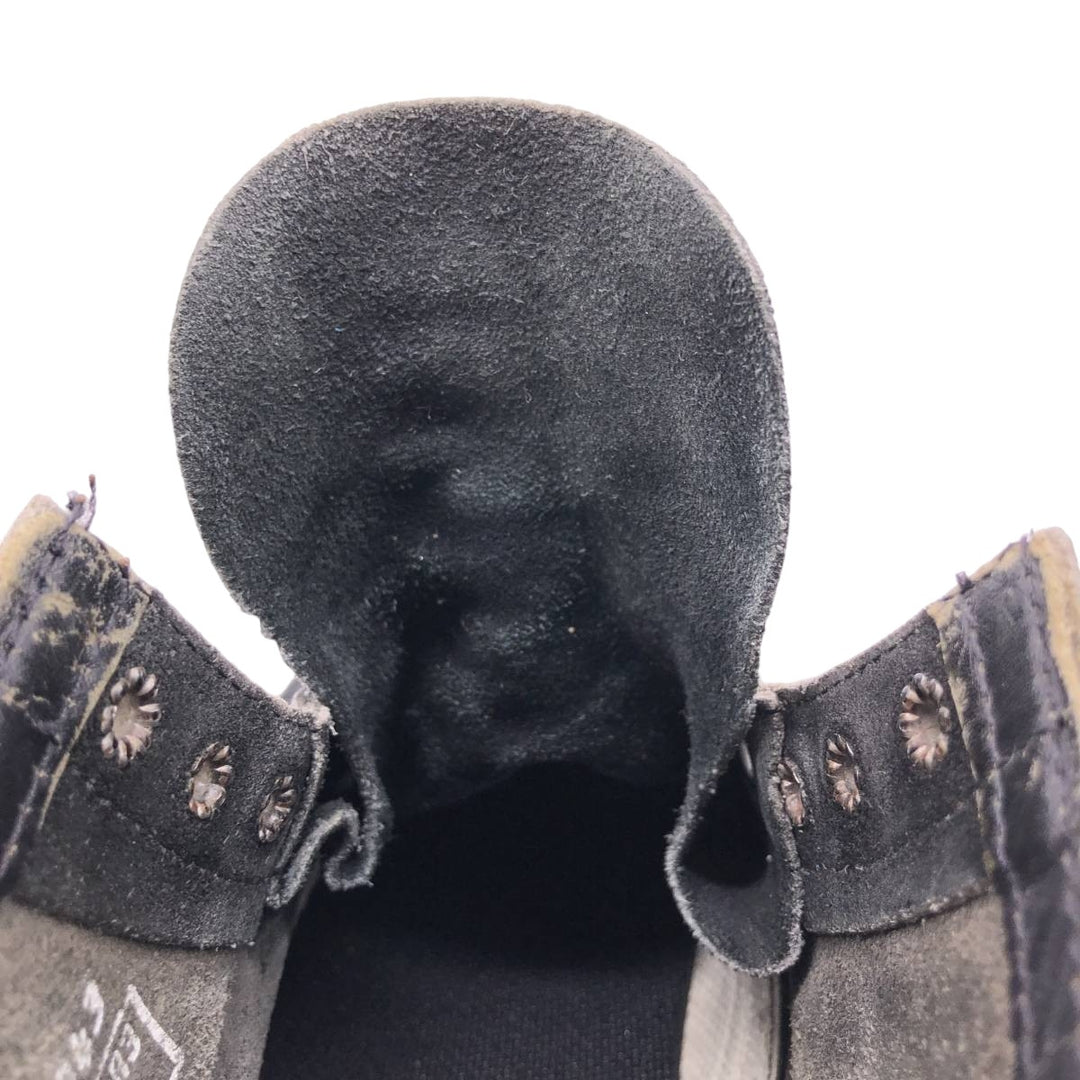 Vintage 1980s Steel Toe Military Boots, Size 9 1/2 D, Men's 10.8" (approx.) /svb001092 Men's 27.5cm unclear black type Vintage Second Hand