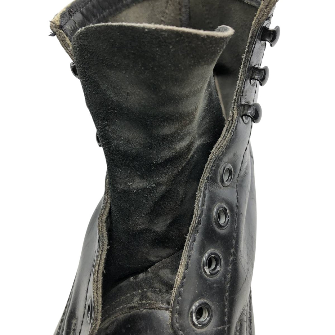 Vintage 1980s Steel Toe Military Boots, Size 9 1/2 D, Men's 10.8" (approx.) /svb001092 Men's 27.5cm unclear black type Vintage Second Hand