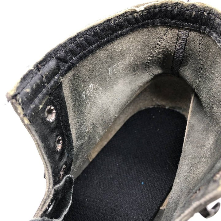 Vintage 1980s Steel Toe Military Boots, Size 9 1/2 D, Men's 10.8" (approx.) /svb001092 Men's 27.5cm unclear black type Vintage Second Hand