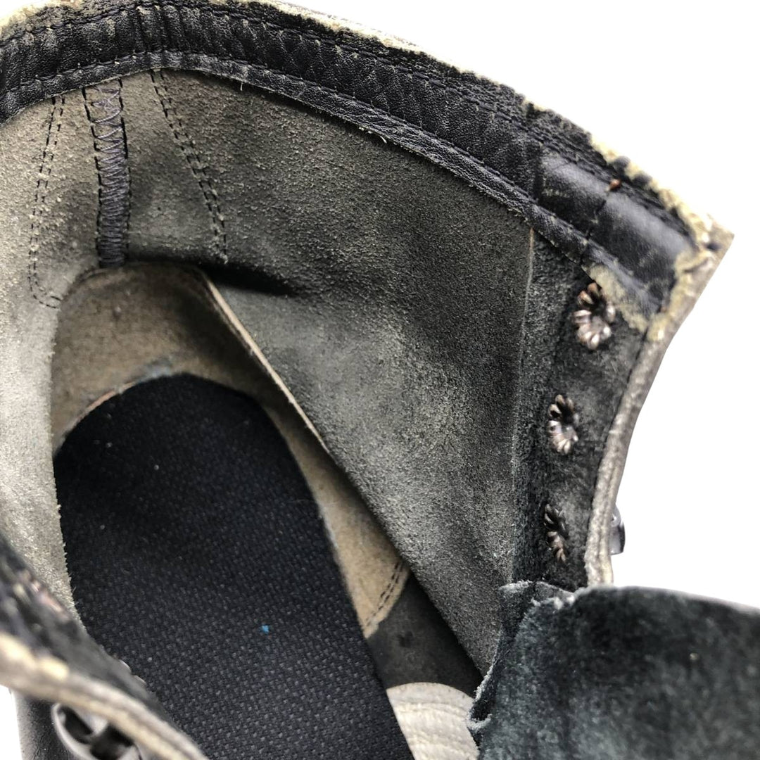 Vintage 1980s Steel Toe Military Boots, Size 9 1/2 D, Men's 10.8" (approx.) /svb001092 Men's 27.5cm unclear black type Vintage Second Hand