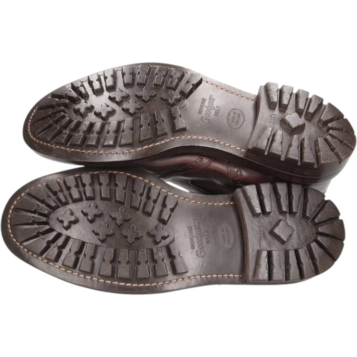 Tricker's Side Gore Boots Made in England Men's 27.0cm unclear red type reddish brown Vintage Second Hand