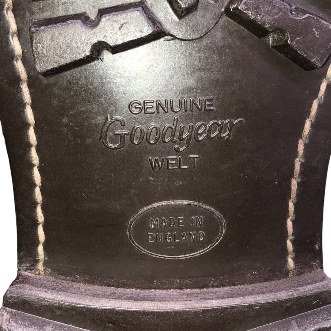 Tricker's Side Gore Boots Made in England Men's 27.0cm unclear red type reddish brown Vintage Second Hand