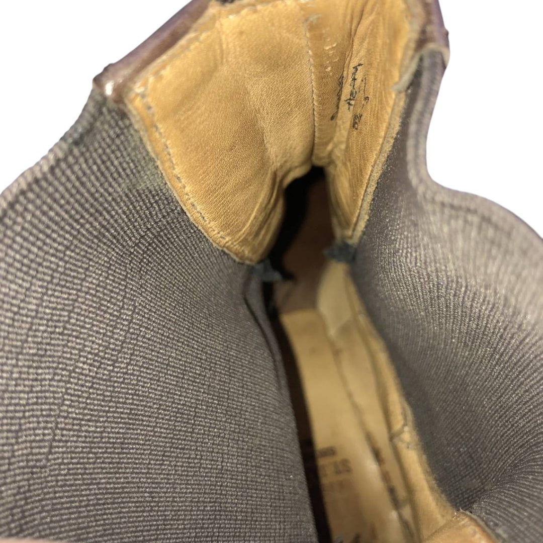 Tricker's Side Gore Boots Made in England Men's 27.0cm unclear red type reddish brown Vintage Second Hand