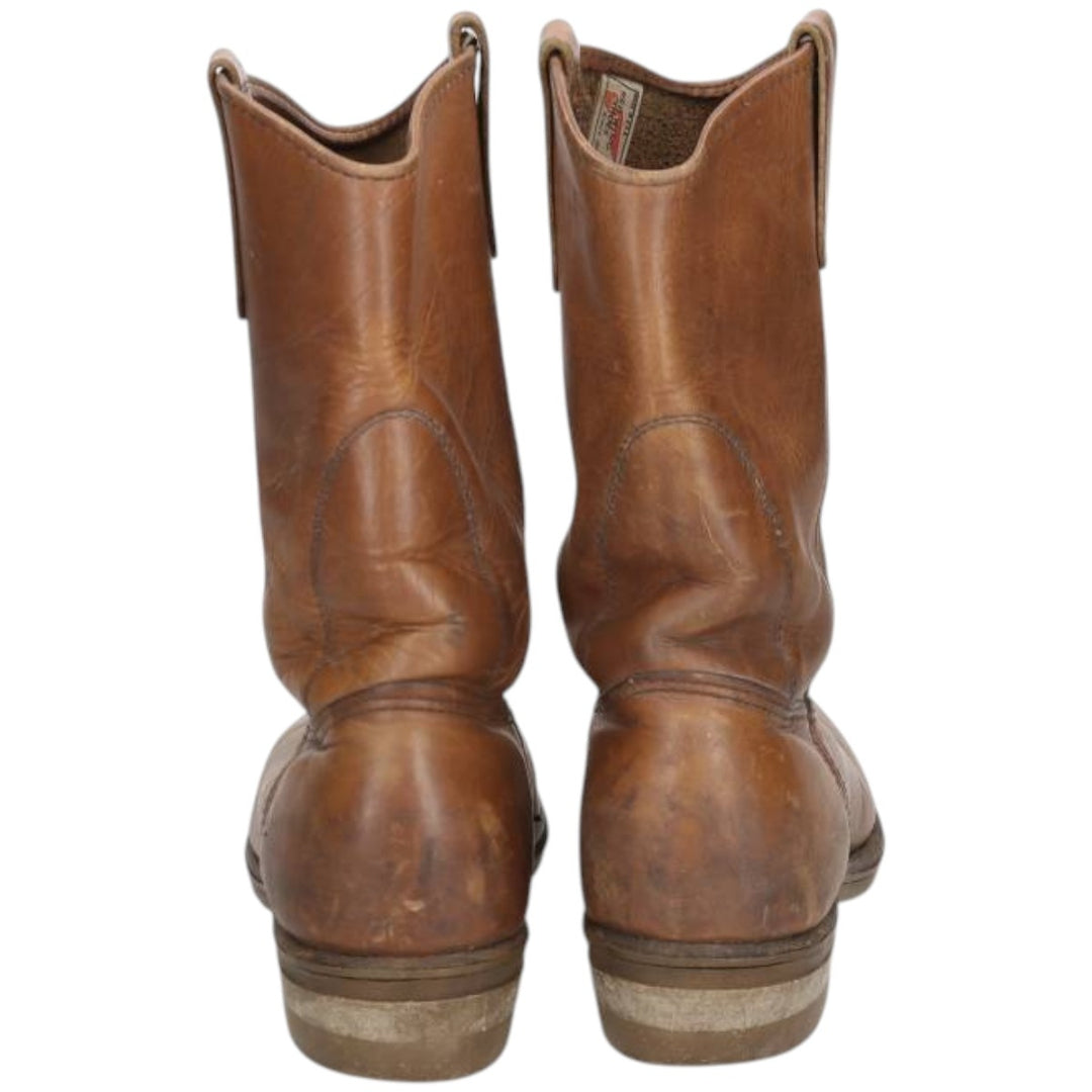 Red Wing Pecos Boots, Made in USA, Size 8B Men's 26.0cm genuine leather brown type Vintage Second Hand