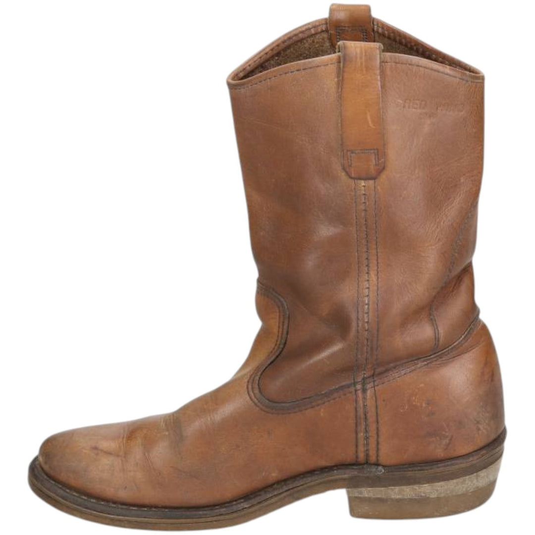 Red Wing Pecos Boots, Made in USA, Size 8B Men's 26.0cm genuine leather brown type Vintage Second Hand