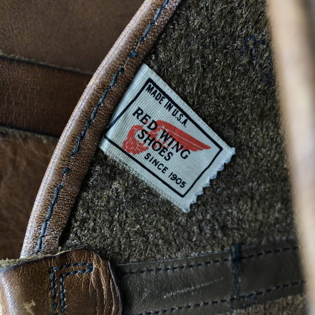 Red Wing Pecos Boots, Made in USA, Size 8B Men's 26.0cm genuine leather brown type Vintage Second Hand