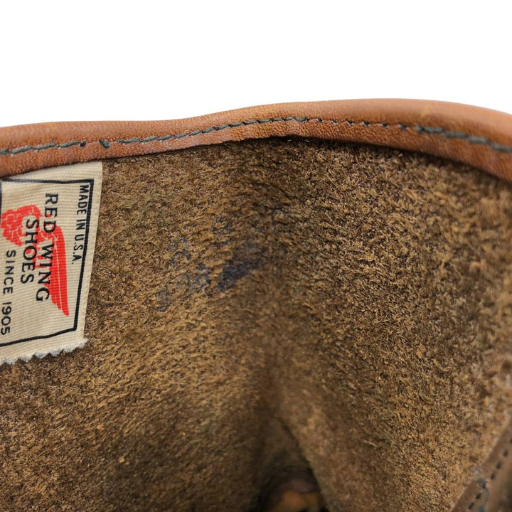 Red Wing Pecos Boots, Made in USA, Size 8B Men's 26.0cm genuine leather brown type Vintage Second Hand