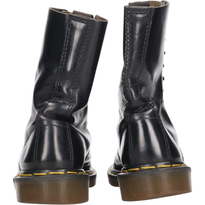 Dr. Martens 10 Hole Boots Made in the UK Men's 25.5cm genuine leather black type Vintage Second Hand