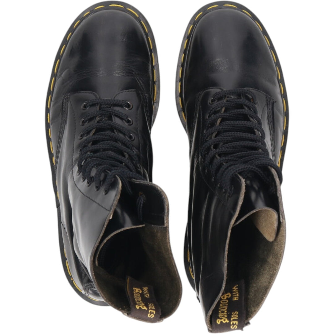 Dr. Martens 10 Hole Boots Made in the UK Men's 25.5cm genuine leather black type Vintage Second Hand