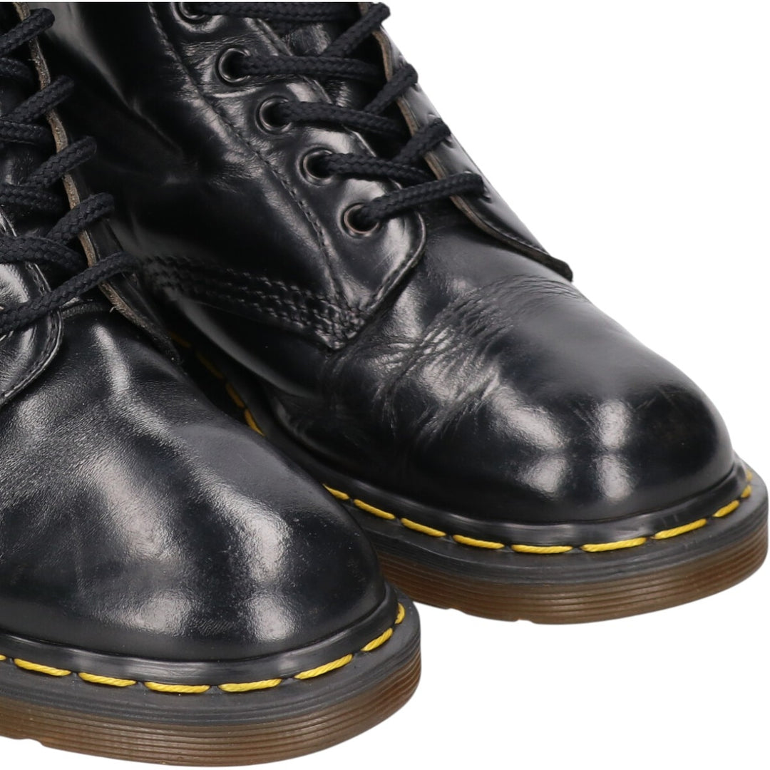 Dr. Martens 10 Hole Boots Made in the UK Men's 25.5cm genuine leather black type Vintage Second Hand