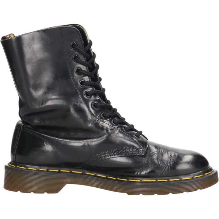 Dr. Martens 10 Hole Boots Made in the UK Men's 25.5cm genuine leather black type Vintage Second Hand