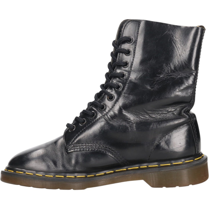 Dr. Martens 10 Hole Boots Made in the UK Men's 25.5cm genuine leather black type Vintage Second Hand
