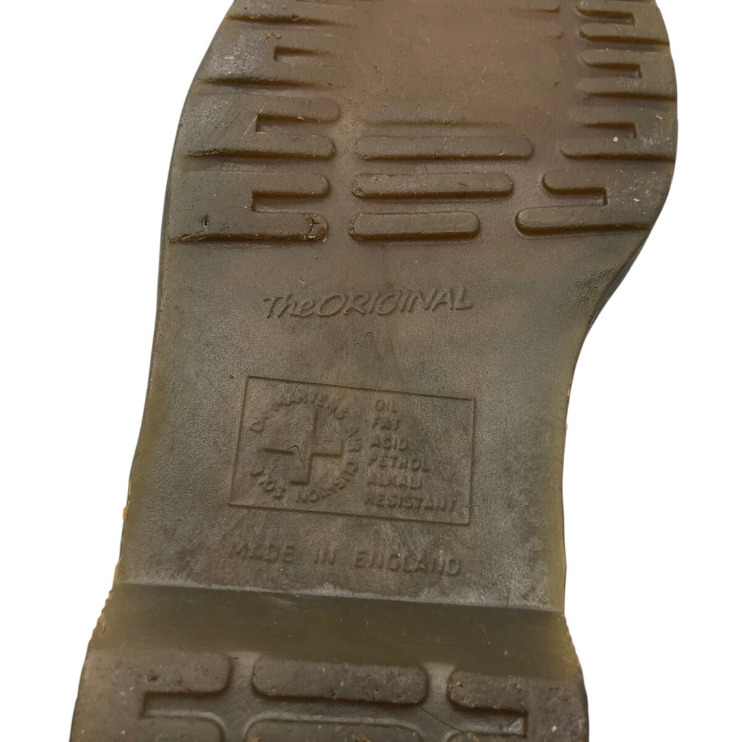 Dr. Martens 10 Hole Boots Made in the UK Men's 25.5cm genuine leather black type Vintage Second Hand