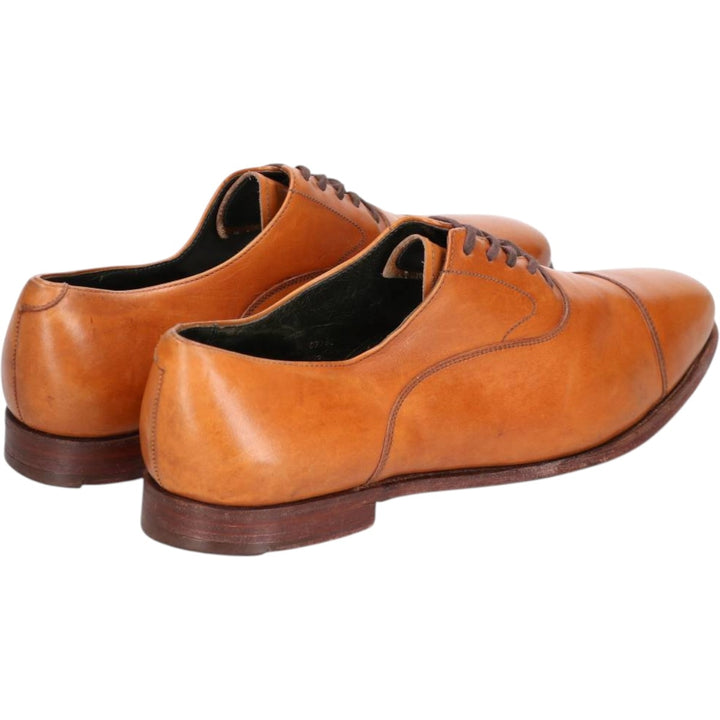 Crockett and Jones Straight Tip Shoes, Made in England, Size 9 1/2 Men's 28.0cm genuine leather brown type Vintage Second Hand