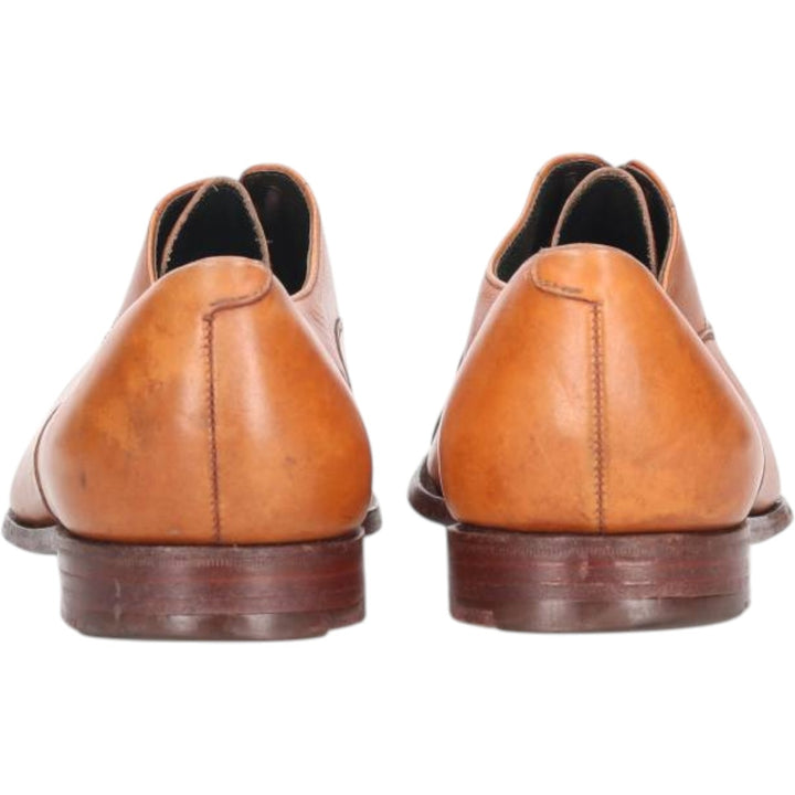 Crockett and Jones Straight Tip Shoes, Made in England, Size 9 1/2 Men's 28.0cm genuine leather brown type Vintage Second Hand