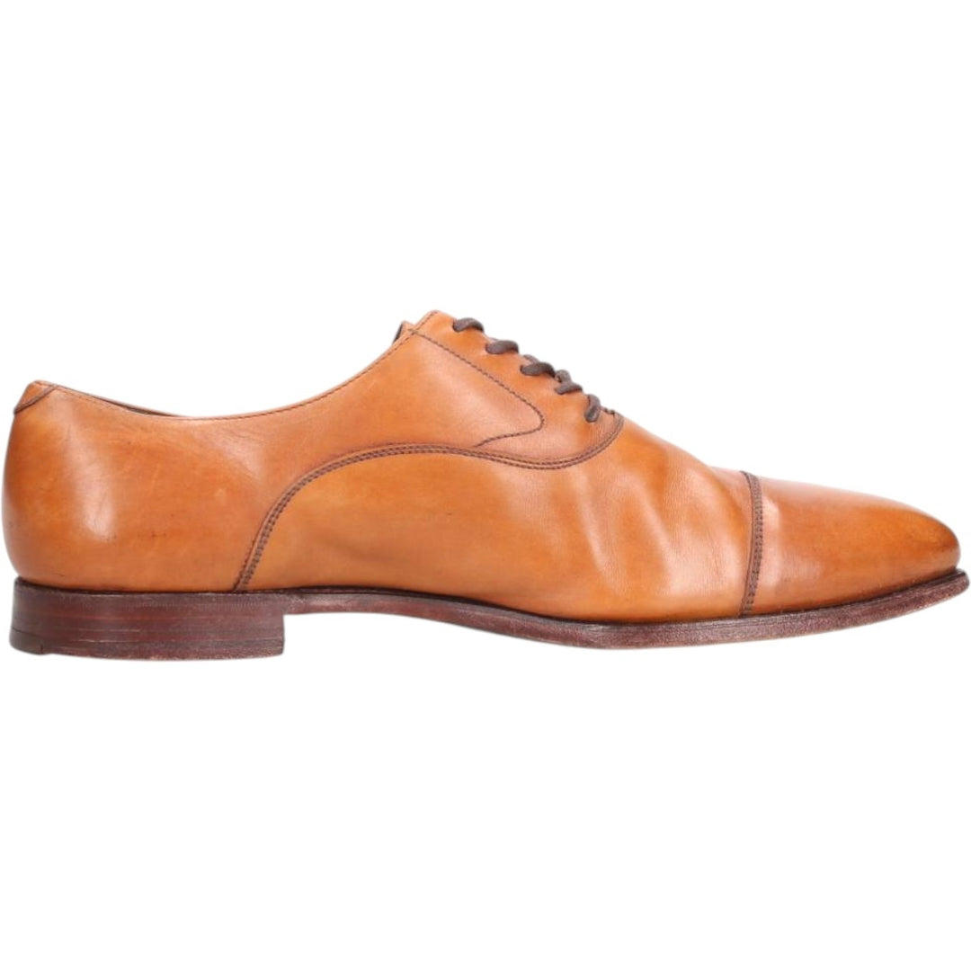 Crockett and Jones Straight Tip Shoes, Made in England, Size 9 1/2 Men's 28.0cm genuine leather brown type Vintage Second Hand