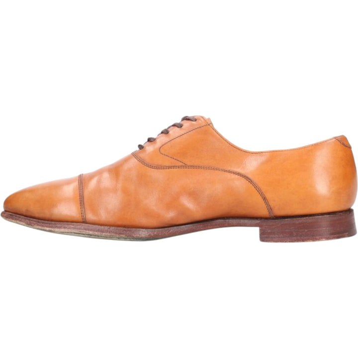 Crockett and Jones Straight Tip Shoes, Made in England, Size 9 1/2 Men's 28.0cm genuine leather brown type Vintage Second Hand