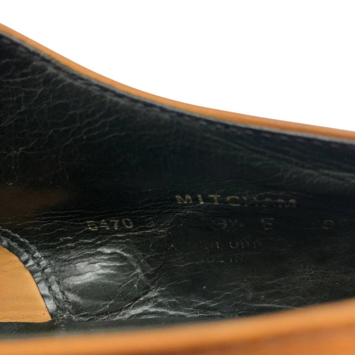 Crockett and Jones Straight Tip Shoes, Made in England, Size 9 1/2 Men's 28.0cm genuine leather brown type Vintage Second Hand