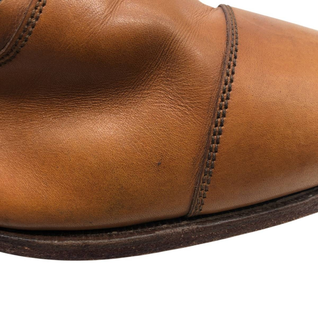 Crockett and Jones Straight Tip Shoes, Made in England, Size 9 1/2 Men's 28.0cm genuine leather brown type Vintage Second Hand